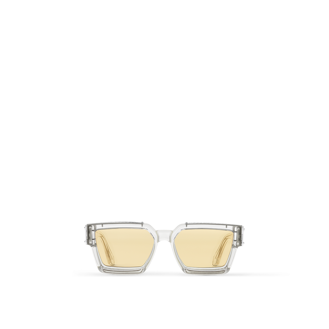 Lunettes De Soleil Kartell Lamina Bleues Translucides Carrées Vintage - Italie